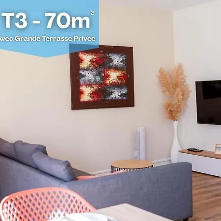 T3 Centre 70 M2 Avec Terrasse Lejlighed *
